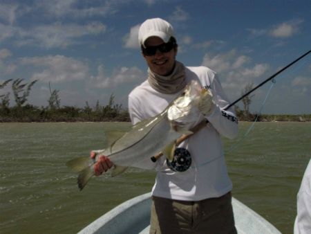 mexico fly fishing lodge ascension bay